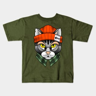 Gangsta Cat Kids T-Shirt